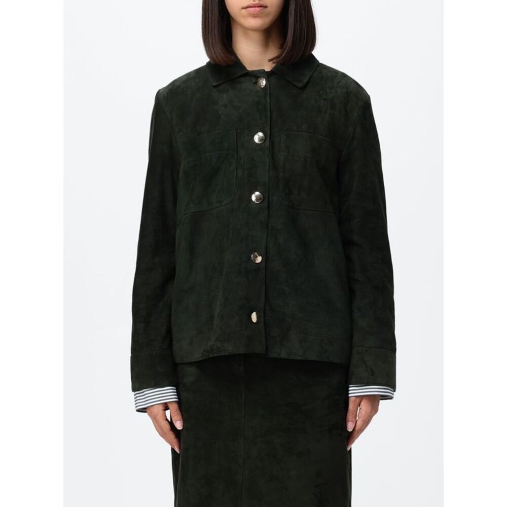 'S Max Mara Women 'S Max Mara Abisso Suede Lambskin Shirt Jacket